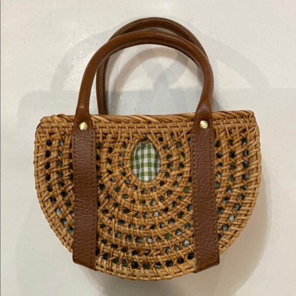 Retro Style Rattan Weave Bag Handmade Woven Cute Storage Bag - Picture 5 of 11